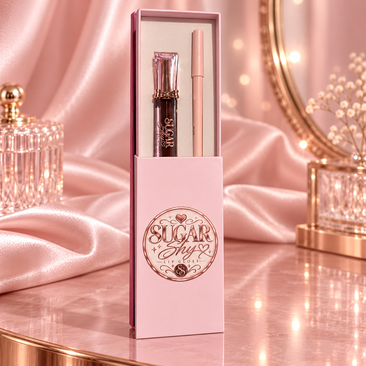 Sugar Shy Lip Gloss & Lip Liner Set